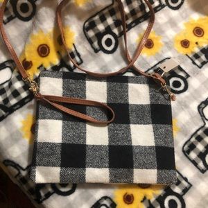 NWT crossbody purse or wristlet cute plaid